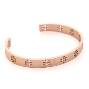 Tory Burch Pierced T Cuff Bracelet